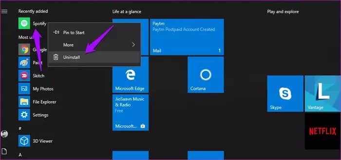 reinstall-spotify_935adec67b324b146ff212ec4c69054f أفضل 7 طرق لإصلاح عدم استجابة Spotify على Windows و Mac