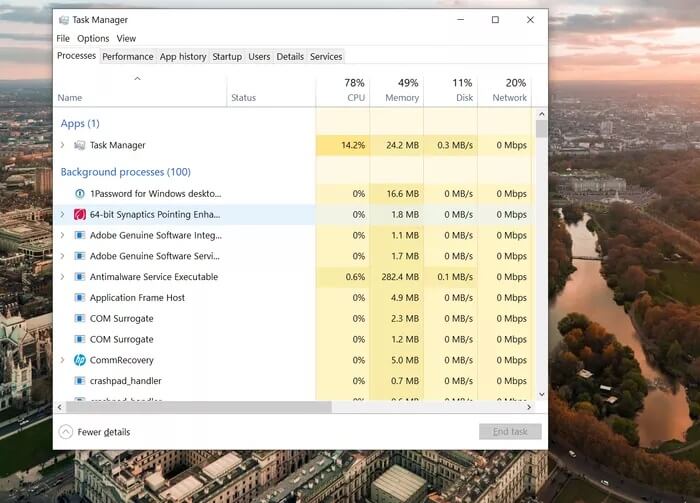 task-manager-windows-10_935adec67b324b146ff212ec4c69054f أفضل 5 طرق لإصلاح وميض الشاشة على Windows 10