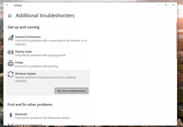 trobleshooter_935adec67b324b146ff212ec4c69054f أفضل 9 طرق لإصلاح خطأ تحديث Windows 10