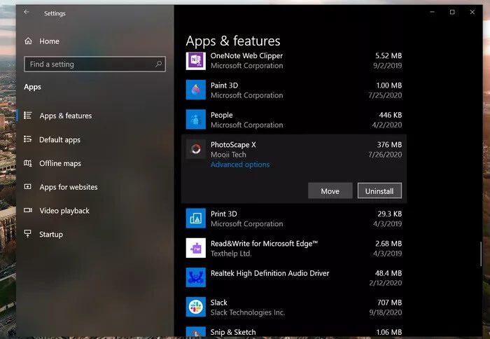 uninstall-apps-windows-10_935adec67b324b146ff212ec4c69054f أفضل 5 طرق لإصلاح وميض الشاشة على Windows 10