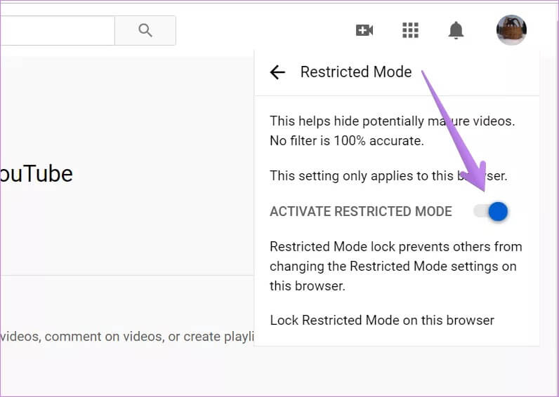 youtube-restricted-mode-wont-turn-off-2_4d470f76dc99e18ad75087b1b8410ea9 أفضل 9 إصلاحات لـ لم يتم إيقاف تشغيل وضع تقييد المحتوى على YouTube على الهاتف المحمول و PC
