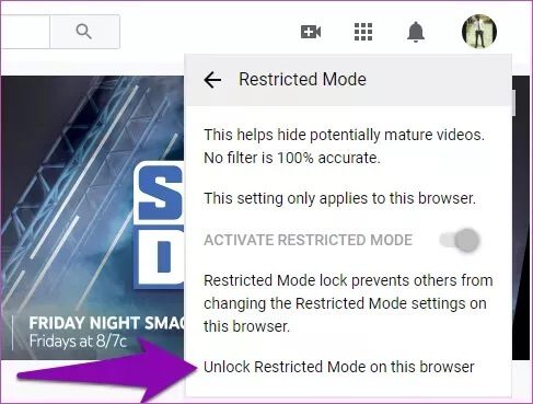 youtube-restricted-mode-wont-turn-off-3_4d470f76dc99e18ad75087b1b8410ea9 أفضل 9 إصلاحات لـ لم يتم إيقاف تشغيل وضع تقييد المحتوى على YouTube على الهاتف المحمول و PC