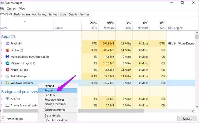 Fix-Icon-Not-Showing-in-Taskbar-on-Windows-10-1_935adec67b324b146ff212ec4c69054f أفضل 7 طرق لإصلاح عدم ظهور رموز التطبيقات في شريط المهام على Windows 10