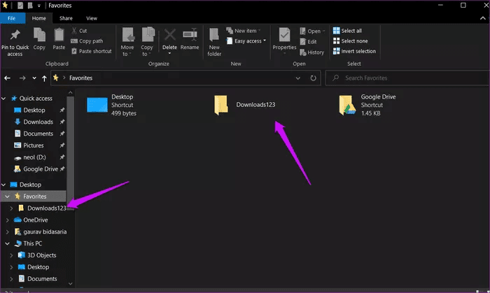Replace-Quick-Access-With-Favorites-in-Windows-10-15_935adec67b324b146ff212ec4c69054f كيفية استبدال الوصول السريع بالمفضلة في Windows 10