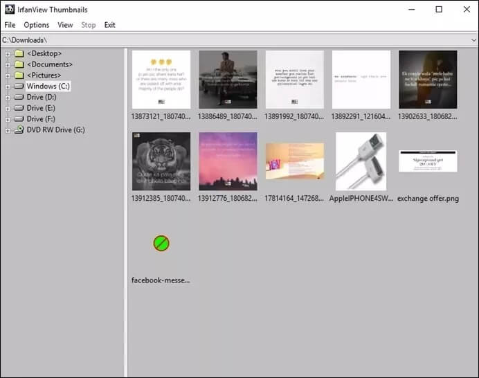 irfanview_4d470f76dc99e18ad75087b1b8410ea9 أفضل 7 تطبيقات لعرض الصور Windows 10