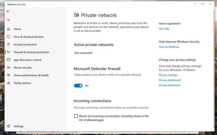turn-off-firewall_935adec67b324b146ff212ec4c69054f أفضل 8 طرق لإصلاح مشكلات اتصال الشبكة على Windows 10