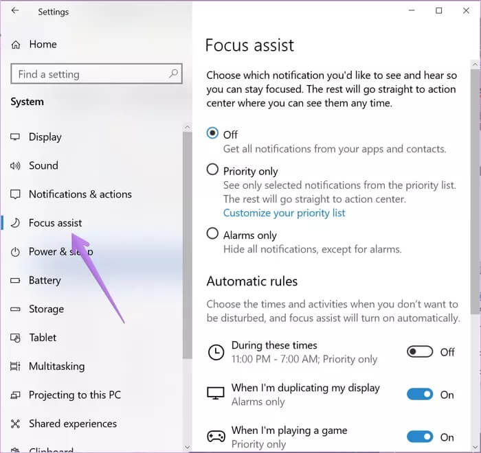 windows-10-notification-banner-not-showing-6_935adec67b324b146ff212ec4c69054f أفضل 8 إصلاحات لعدم ظهور لافتات الإشعارات على Windows 10