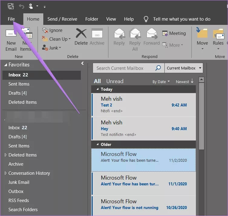 windows-10-outlook-notifications-not-working-1_4d470f76dc99e18ad75087b1b8410ea9 أفضل 7 إصلاحات لعدم عمل إشعارات Outlook على Windows 10