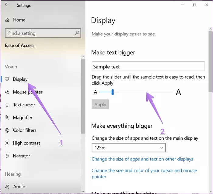 windows-10-reset-default-display-settings-5_935adec67b324b146ff212ec4c69054f كيفية إعادة تعيين إعدادات العرض إلى الوضع الافتراضي على Windows 10