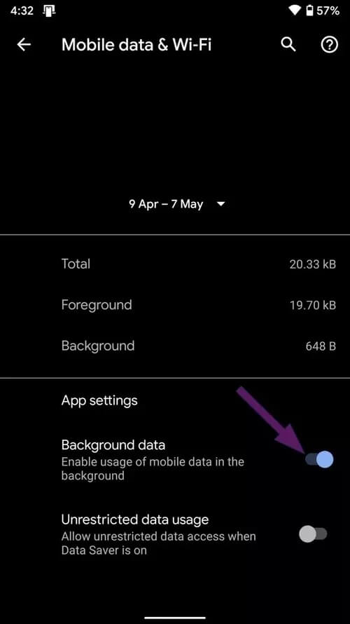 1-telegram-android-background-data_40dd5eab97016030a3870d712fd9ef0f أفضل 9 طرق لإصلاح مشكلات الاتصال Telegram على نظامي iOS و Android