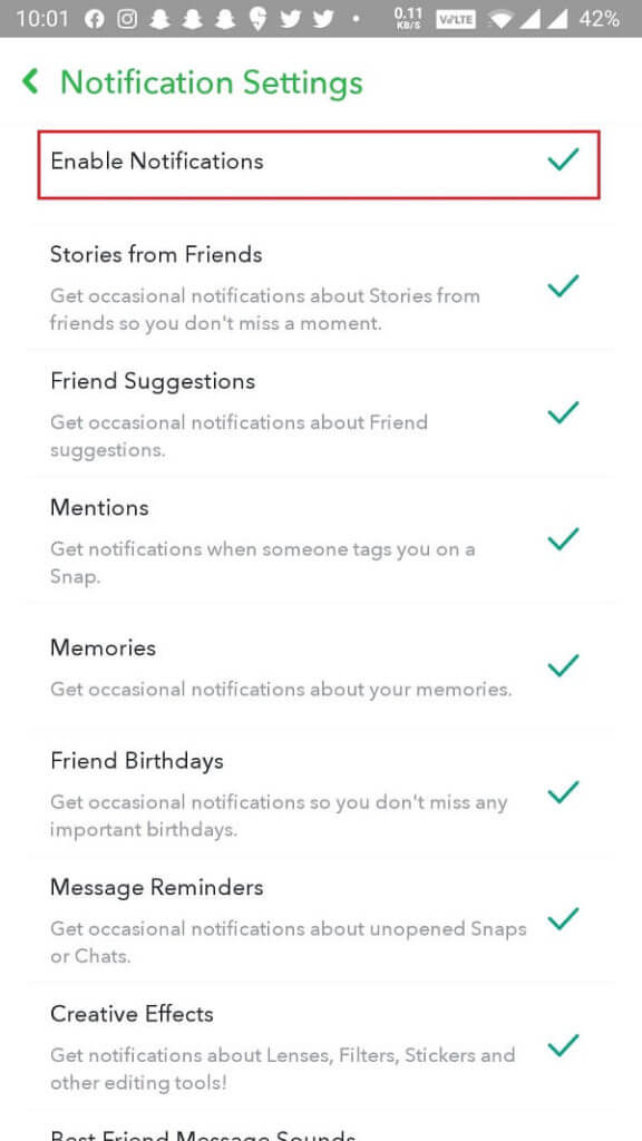 إصلاح عدم عمل إشعارات Snapchat - %categories