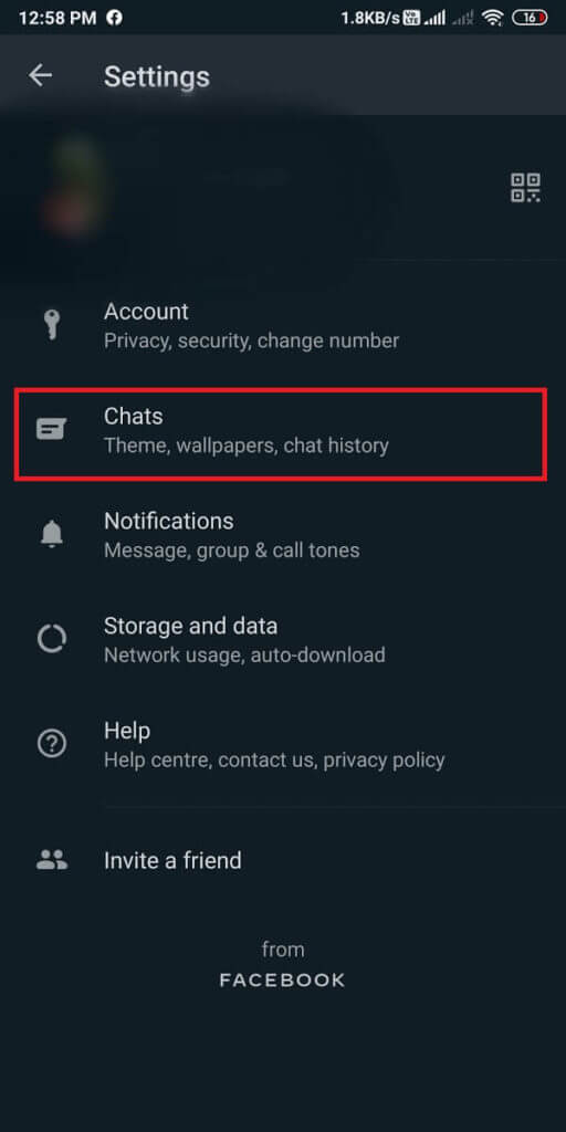In-settings-go-to-the-Chats-tab.-512x1024-1 3 طرق لتعطيل اتصال Whatsapp