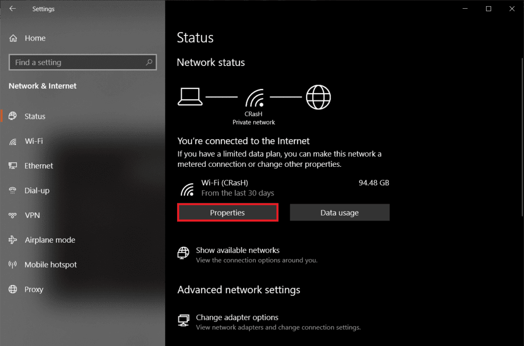 click-on-the-Properties-button-under-your-current-network.-1024x676-1 إصلاح عدم اتصال سطح المكتب البعيد في Windows 10