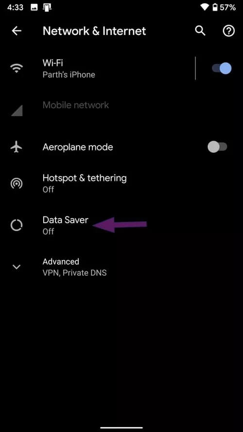 data-saver-android_40dd5eab97016030a3870d712fd9ef0f أفضل 9 طرق لإصلاح مشكلات الاتصال Telegram على نظامي iOS و Android