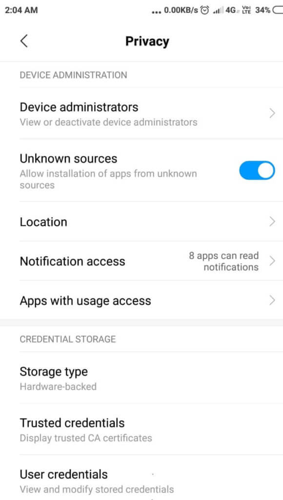 find-a-toggle-switch-for-‘Unknown-sources-580x1024-1 3 طرق لتعطيل اتصال Whatsapp