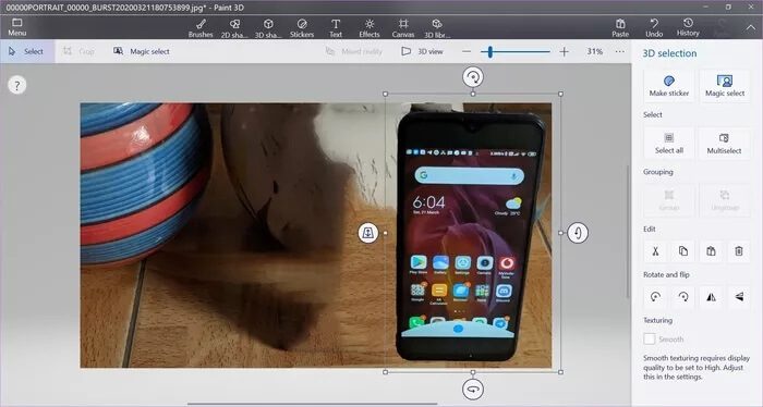 how-to-use-paint-3d-to-edit-photos-10_935adec67b324b146ff212ec4c69054f كيفية استخدام Paint 3D لتحرير الصور