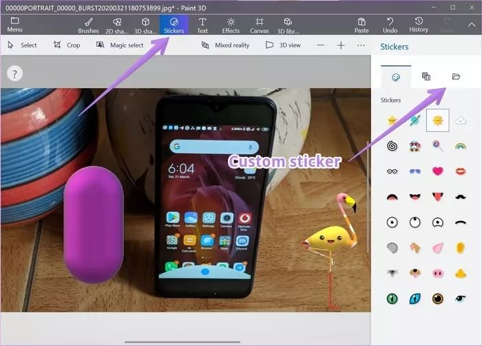 how-to-use-paint-3d-to-edit-photos-17_935adec67b324b146ff212ec4c69054f كيفية استخدام Paint 3D لتحرير الصور