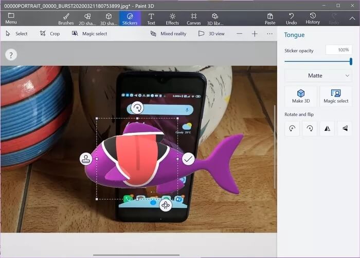 how-to-use-paint-3d-to-edit-photos-18_935adec67b324b146ff212ec4c69054f كيفية استخدام Paint 3D لتحرير الصور