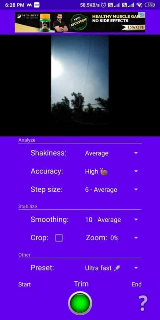 keep-shakiness-to-be-low-accuracy-to-be-high-and-set-other-settings-as-average.-Refer-to-the-screenshot-to-understand-better.-512x1024-1 كيفية تحقيق استقرار مقاطع الفيديو على هاتف Android