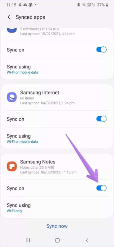 samsung-notes-app-not-syncing-4_40dd5eab97016030a3870d712fd9ef0f-e1614269906327 أفضل 11 طريقة لإصلاح مشكلة عدم مزامنة Samsung Notes