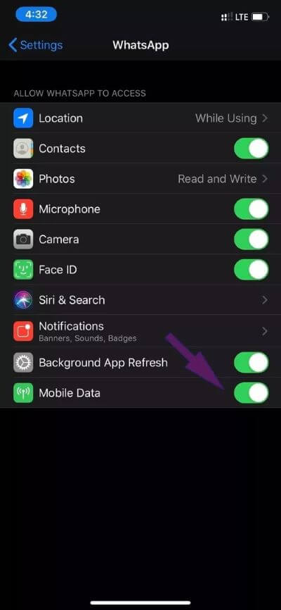 use-mobile-data-whatsapp_40dd5eab97016030a3870d712fd9ef0f أفضل 10 طرق لإصلاح عدم إرسال رسائل WhatsApp على Android و iOS