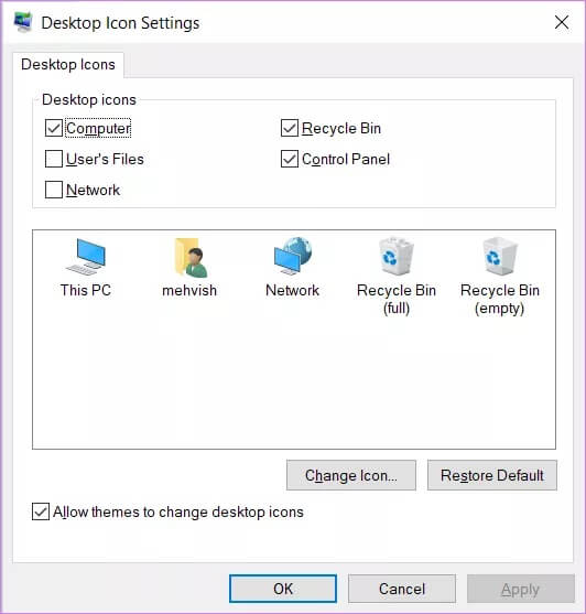 windows-10-hide-or-unhide-desktop-icons-12_4d470f76dc99e18ad75087b1b8410ea9 كيفية إخفاء وإلغاء إخفاء بعض أيقونات سطح المكتب على Windows 10