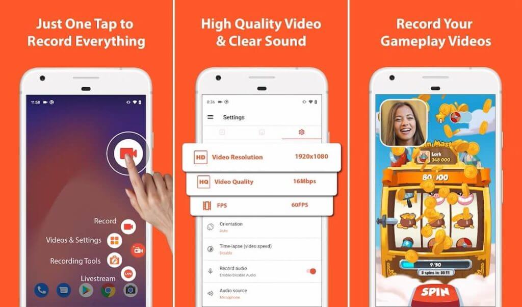 AZ-Screen-Recorder-1024x602-1 كيفية تسجيل مكالمات الفيديو والمكالمات الصوتية على WhatsApp؟