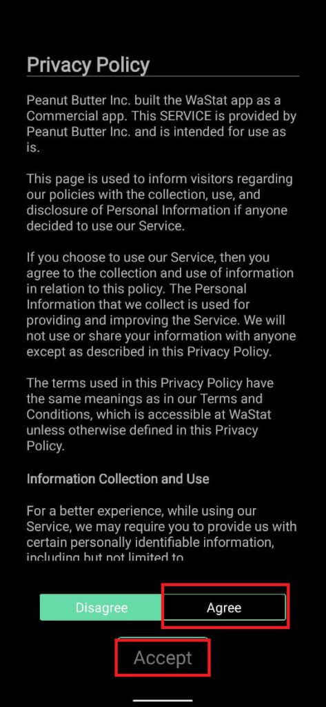 Agree-and-Accept-their-privacy-policy.-473x1024-1 كيفية التحقق مما إذا كان شخص ما متصلاً بالإنترنت على Whatsapp دون الاتصال بالإنترنت