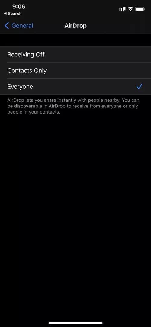 Airdrop-everyone_40dd5eab97016030a3870d712fd9ef0f أفضل 7 طرق لإصلاح عدم عمل AirDrop على Mac