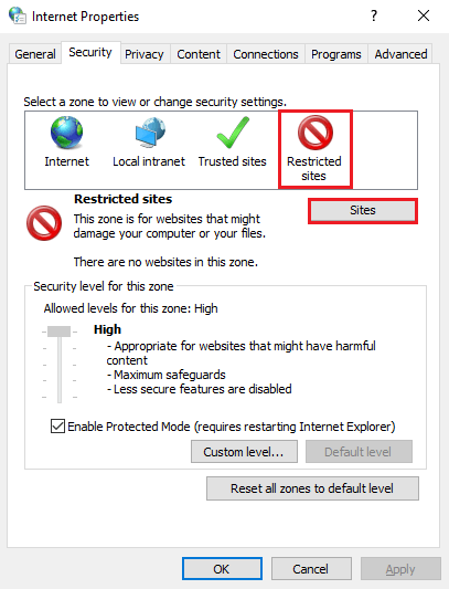 Click-on-restricted-sites-and-then-tap-on-sites-to-access-the-list.- كيفية حظر موقع ويب وإلغاء حظره على Google Chrome