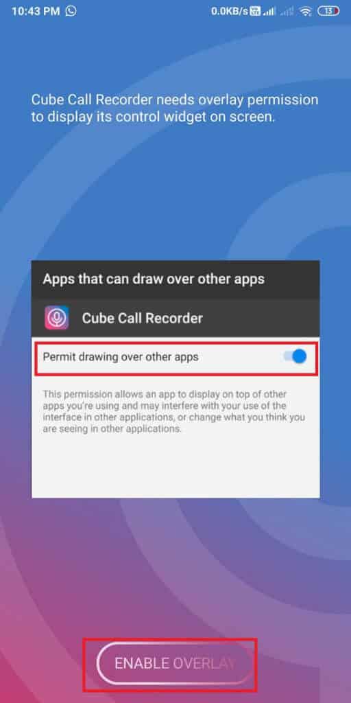 Enable-the-Accessibility-Service-and-give-permission-512x1024-1 كيفية تسجيل مكالمات الفيديو والمكالمات الصوتية على WhatsApp؟