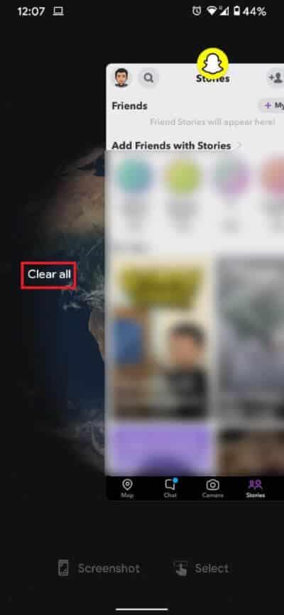 Exit-the-Snapchat-app-and-clear-it-from-the-recently-used-applications-window.-473x1024-3 كيفية إصلاح خطأ عدم السماح بالنشر على Instagram
