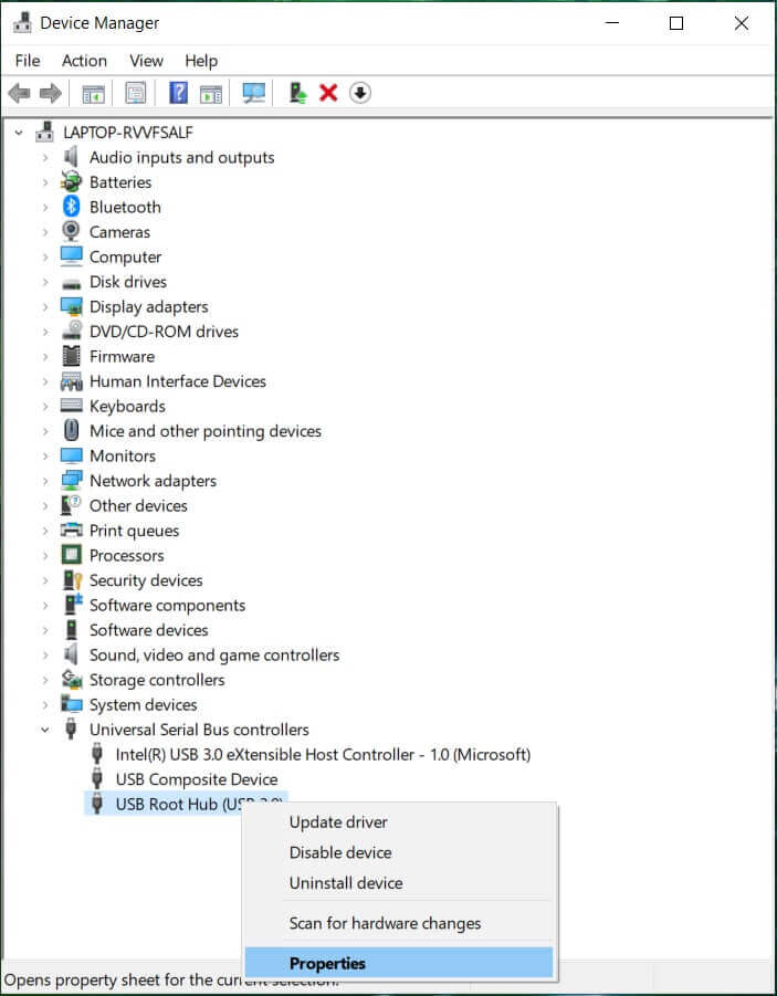 Expand-Universal-Serial-Bus-controllers-in-the-Device-Manager كيفية إصلاح تأخر الماوس على نظام التشغيل Windows 10