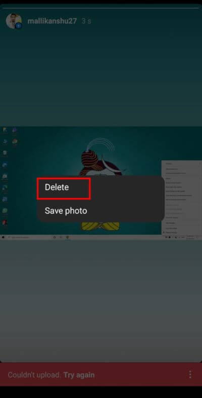 Finally-tap-on-the-Delete-option.-519x1024-1 كيفية إلغاء التحميل على تطبيق Instagram