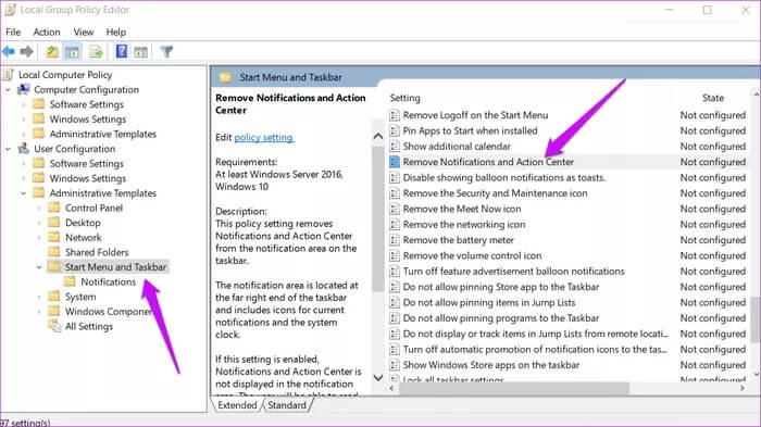 Fix-Action-Center-Greyed-Out-on-Windows-10-8_935adec67b324b146ff212ec4c69054f أفضل 6 طرق لإصلاح مركز العمل باللون الرمادي التدريجي Greyed Out على Windows 10