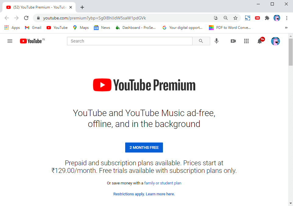 For-pricing-details-and-to-subscribe-to-YouTube-premium كيفية تعطيل "تم إيقاف الفيديو مؤقتًا؟ هل تريد متابعة المشاهدة على YouTube"