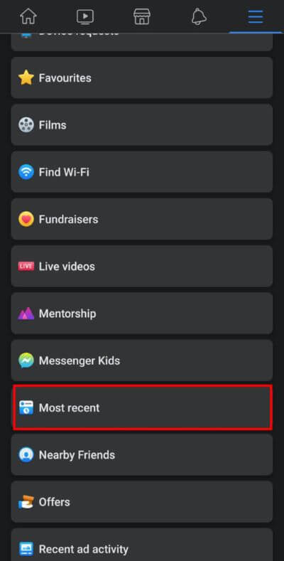 From-the-list-of-available-options-tap-on-the-Most-recent-option.-1-519x1024-1 كيفية عرض المنشورات على موجز أخبار Facebook بأحدث ترتيب