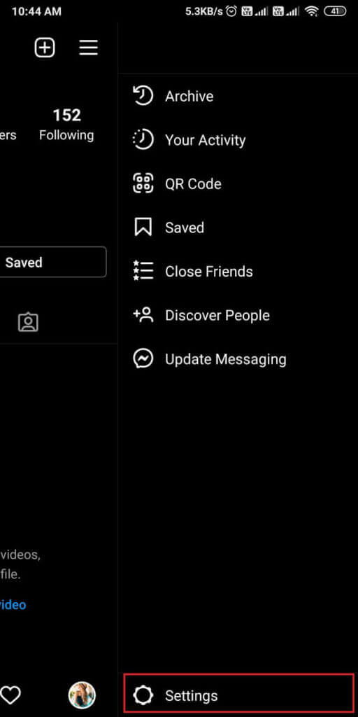 Go-to-Settings.-512x1024-1 كيفية إخفاء قصة Instagram عن الجميع باستثناء شخص واحد
