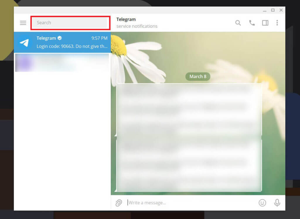 Head-on-to-the-search-bar-and-type-the-name-of-the-user-you-want-to-call.-1024x746-1 كيفية إجراء مكالمات الفيديو على Telegram