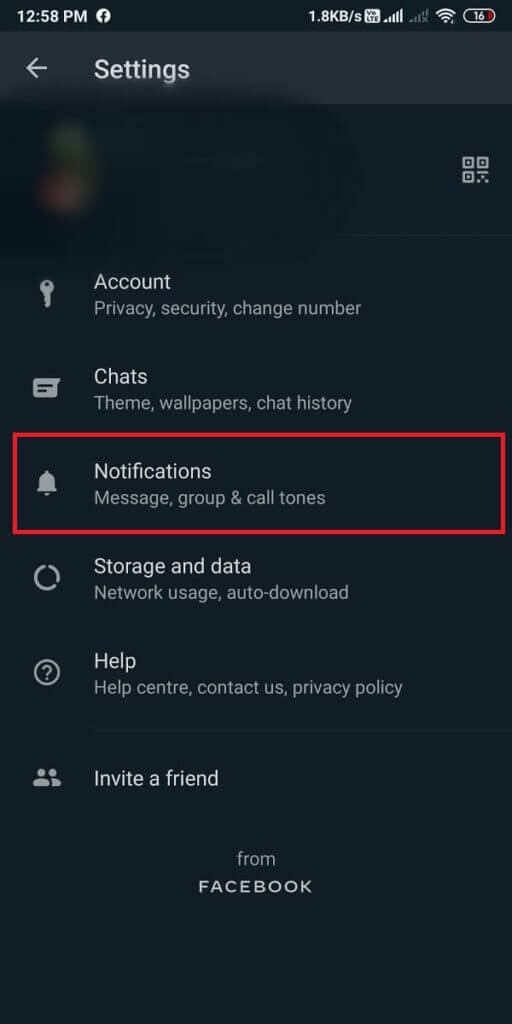 Head-to-the-‘Notifications-section.-512x1024-1 كيفية كتم صوت مكالمات Whatsapp على Android؟