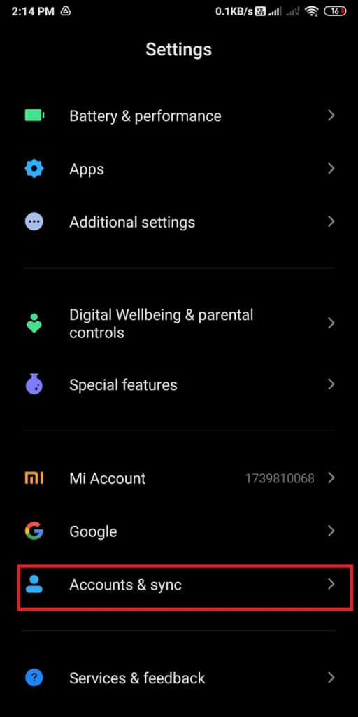 Head-to-‘Accounts-and-sync-or-‘Accounts.-512x1024-1 إصلاح تعذر تنزيل التطبيقات على هاتف Android الخاص بك