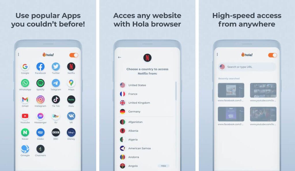 Hola-1024x593-1 5 طرق للوصول إلى المواقع المحجوبة و المحظورة على هاتف Android