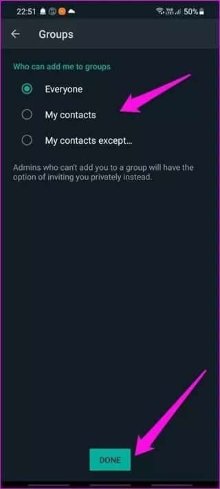 How-to-Stop-Anyone-From-Adding-You-to-a-WhatsApp-Group-6_935adec67b324b146ff212ec4c69054f كيفية منع أي شخص من إضافتك إلى مجموعة WhatsApp