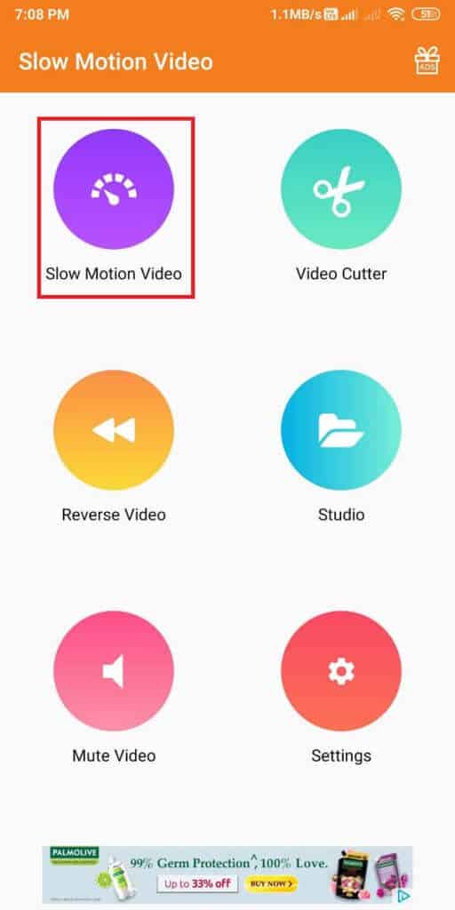 Launch-the-app-and-tap-on-Slow-motion-Video.-512x1024-1 كيفية تسجيل مقاطع فيديو بطيئة الحركة على أي هاتف يعمل بنظام Android؟