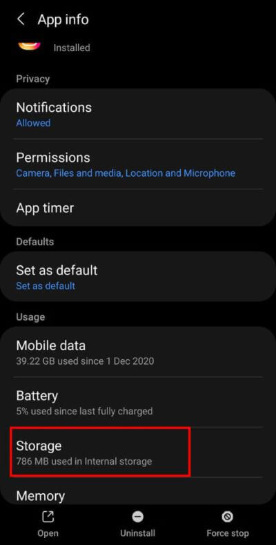 Next-tap-on-the-Storage-option-from-the-given-list.-519x1024-1 كيفية إلغاء التحميل على تطبيق Instagram