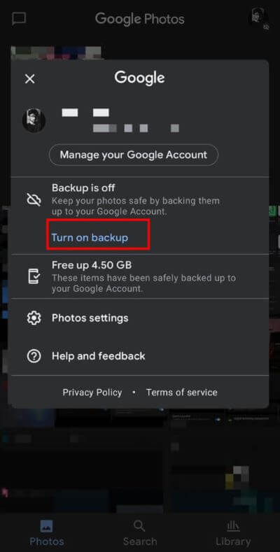 Now-tap-on-the-Turn-on-backup-option-519x1024-1 كيفية تحرير مساحة التخزين الداخلية على هاتف Android