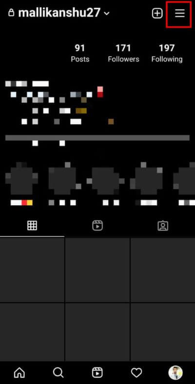 Now-tap-on-the-three-dashed-menu-available-on-the-top-right-corner-of-your-screen.-519x1024-2 كيفية الحصول على فلتر "أين توأم روحك" على Instagram