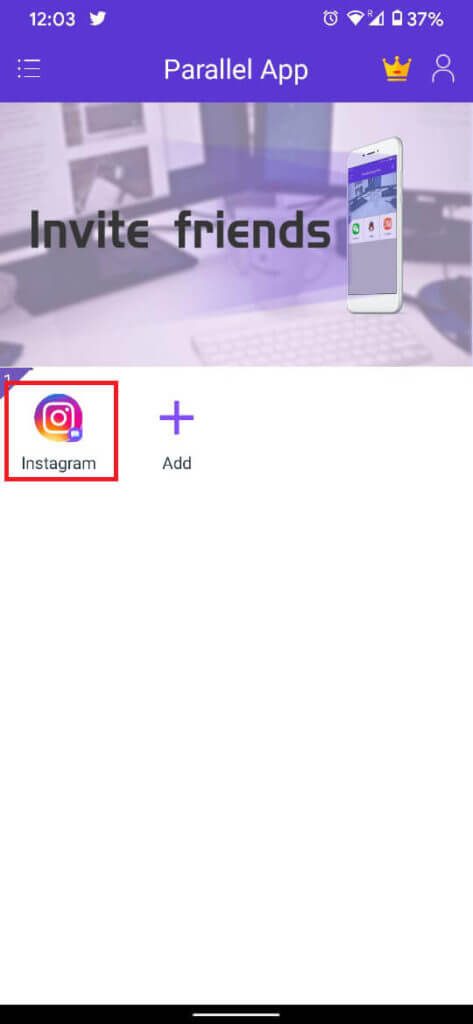 On-the-dashboard-page-wait-till-the-account-is-added-and-tap-on-the-Instagram-application.-473x1024-1 إصلاح خطأ - عذرا ، كانت هناك مشكلة في طلبك على Instagram