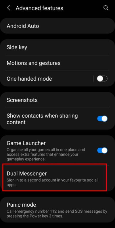 On-the-next-screen-tap-on-the-Dual-Messenger-option.-519x1024-1 كيفية استخدام WhatsApp بدون رقم هاتف