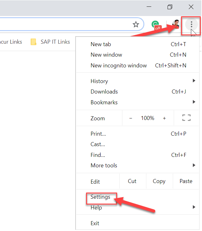 Open-Google-Chrome-then-from-the-top-right-corner-click-on-the-three-dots-and-select-Settings كيفية حظر موقع ويب وإلغاء حظره على Google Chrome